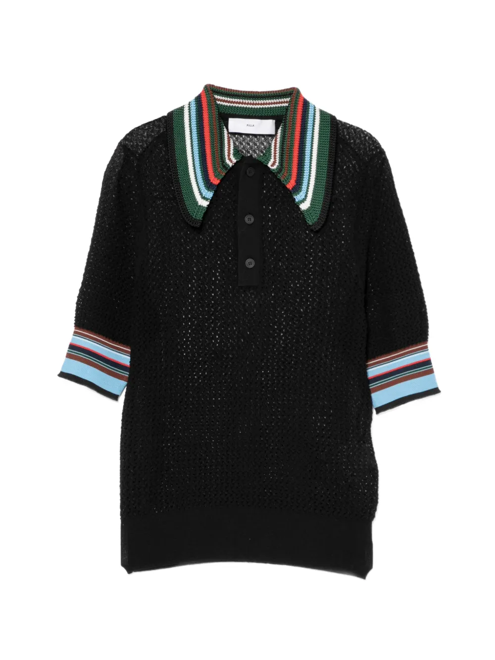 Toga Pulla Polo in pizzo - Nero