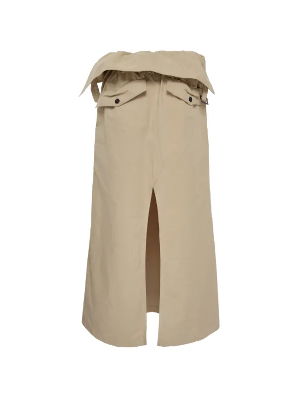 Open YY Wrapped Maxi Skirt | Neutrals | FARFETCH