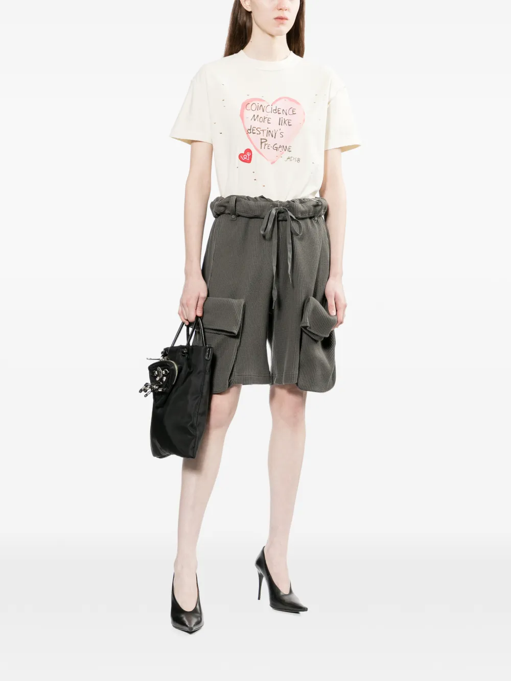  Andersson Bell Heart Message T-shirt - Neutrals 