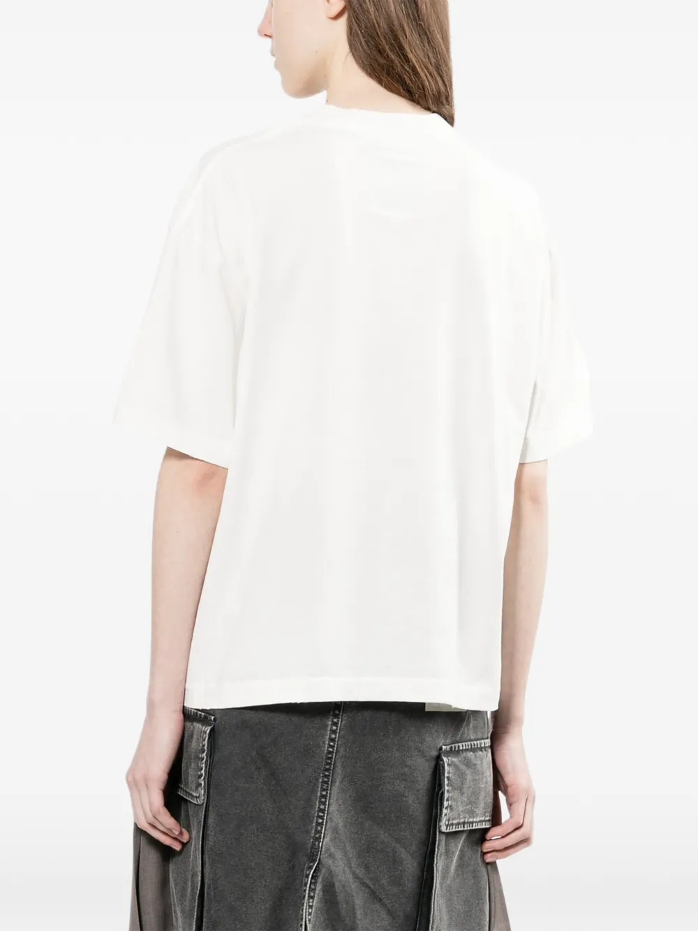 Maison MIHARA YASUHIRO T-shirt met kattenprint Wit