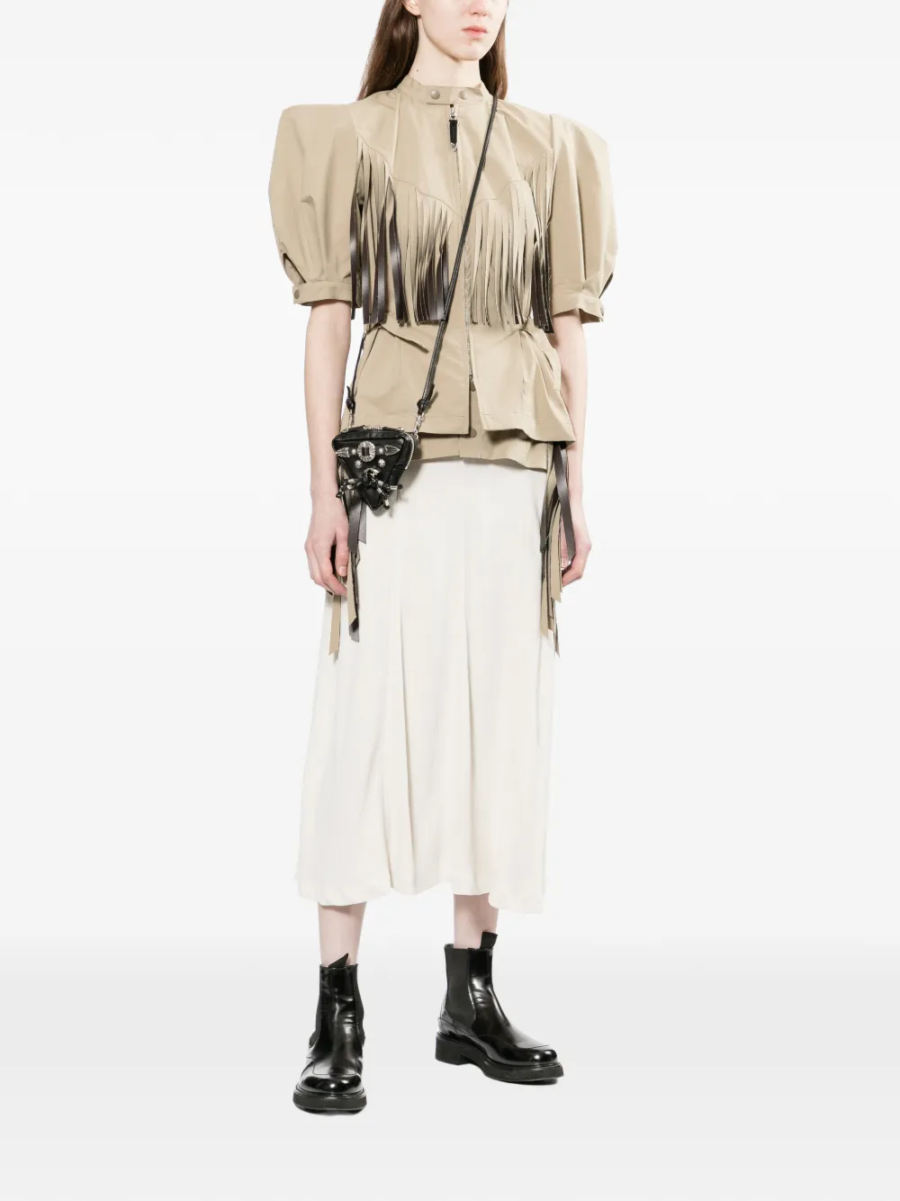  Toga Pulla Falda Con Flecos - Neutro 