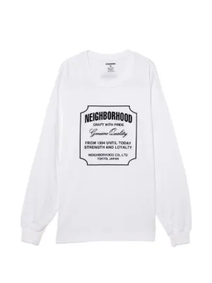 Neighborhood グラフィック ロングTシャツ | ホワイト | FARFETCH JP
