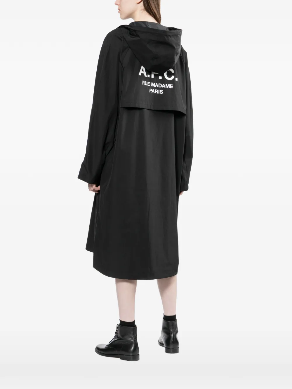 Yuji A.P.C. PARKA THOM　20A A.P.C. Kim Parka Coat | Black | FARFETCH IN
