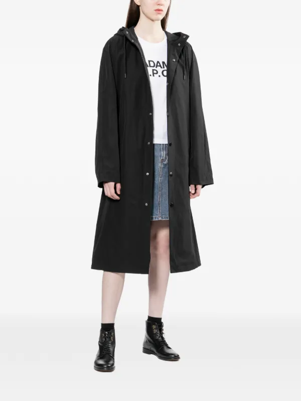 A.P.C. Kim Parka Coat | Black | FARFETCH ID