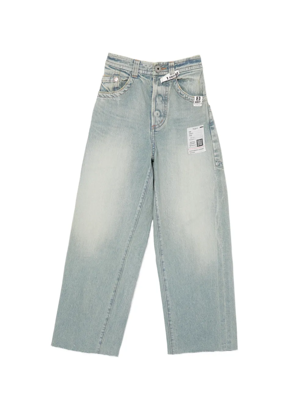 Maison MIHARA YASUHIRO Jeans con applicazione logo - Blu