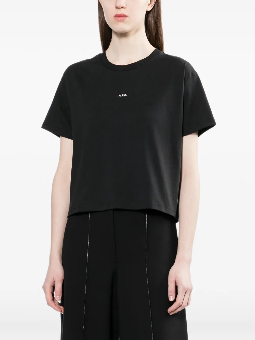  A.p.c. Logo-print T-shirt - Black 