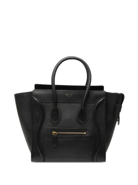 Celine Pre-Owned 2012-2018 micro Luggage Tote Bag aus glattem Kalbsleder