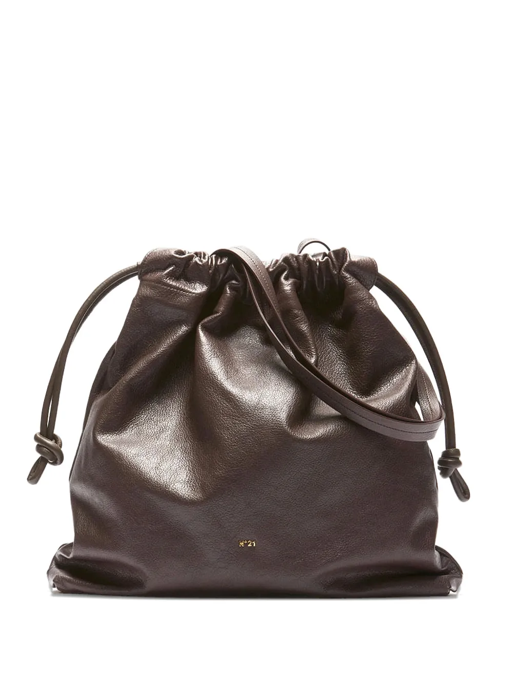 Nº21 Eva drawstring shoulder bag - Marrone