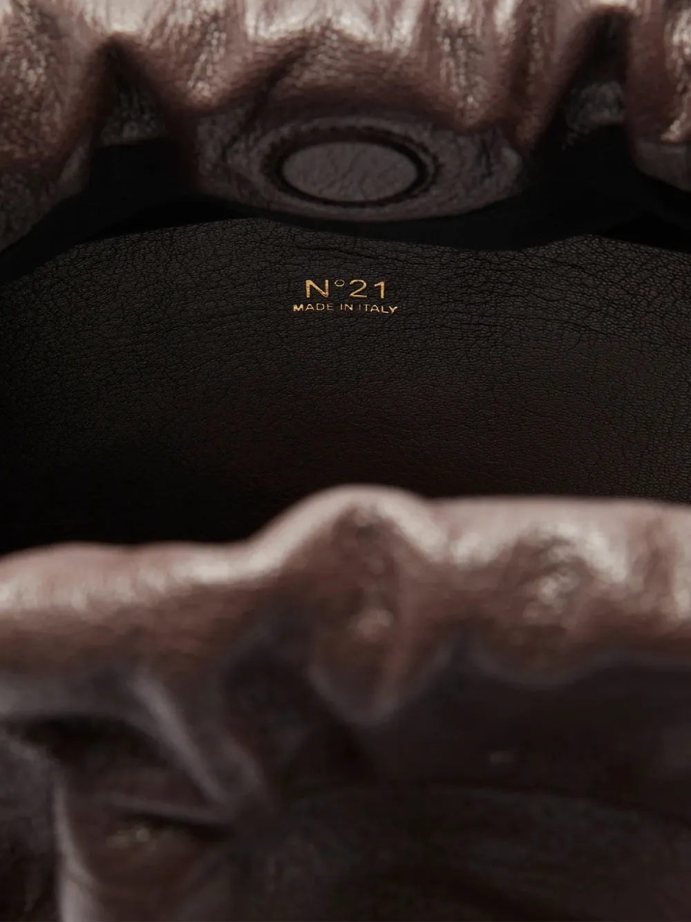  Nº21 Eva Drawstring Shoulder Bag - Brown 