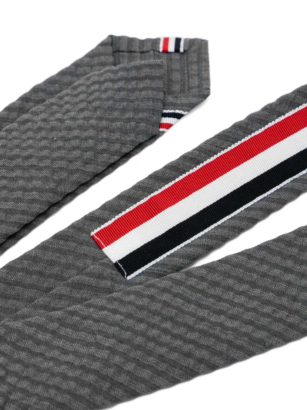  Thom Browne Striped Tie - Grey 