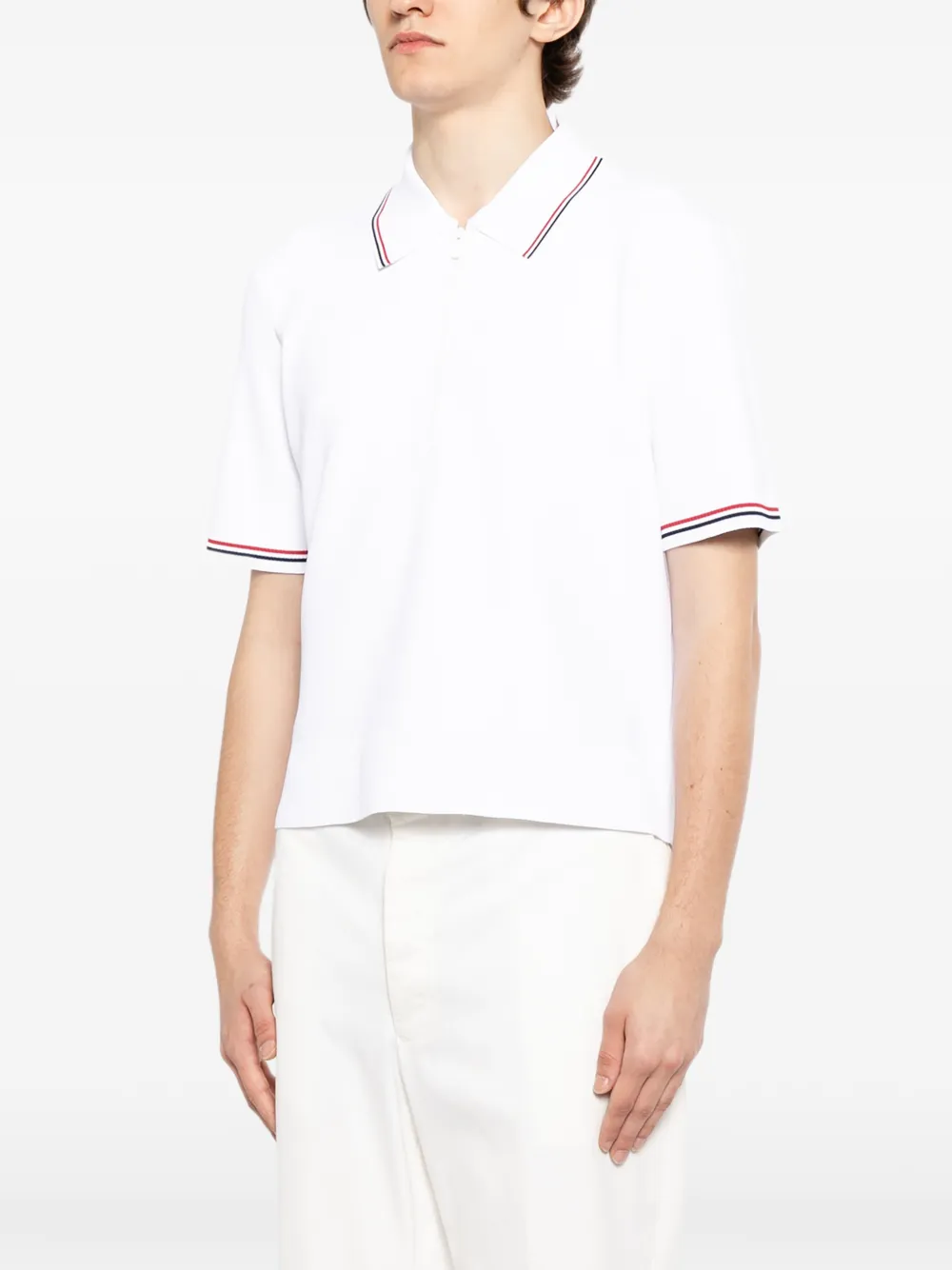 Thom Browne Gestreept poloshirt Wit