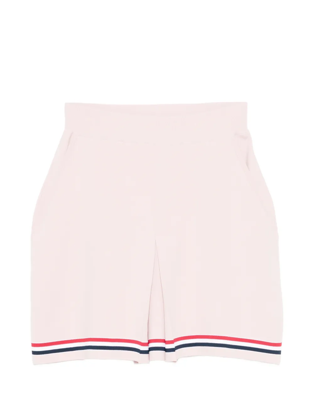 Thom Browne RWB-stripe box-pleated mini skirt - Rosa