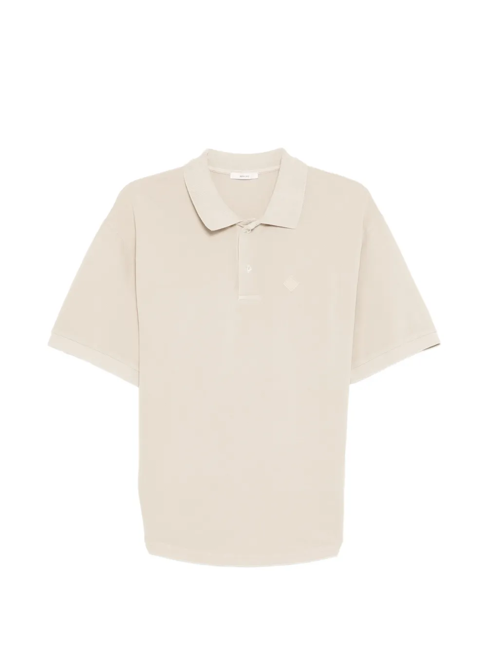 Haikure Lacy polo shirt - Nude