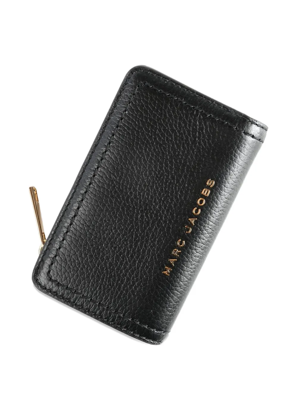 Marc Jacobs Logo Zip Wallet In Black