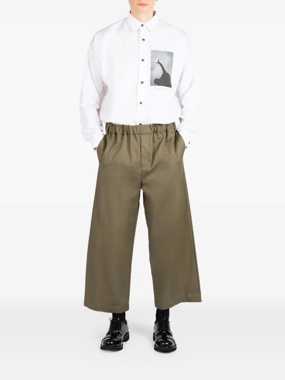 Société Anonyme Broek met tailleband Groen