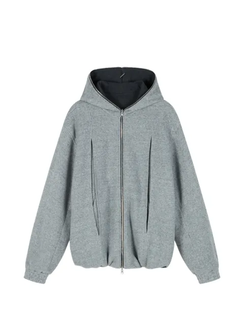 JUNLI reversible zip-up hoodie