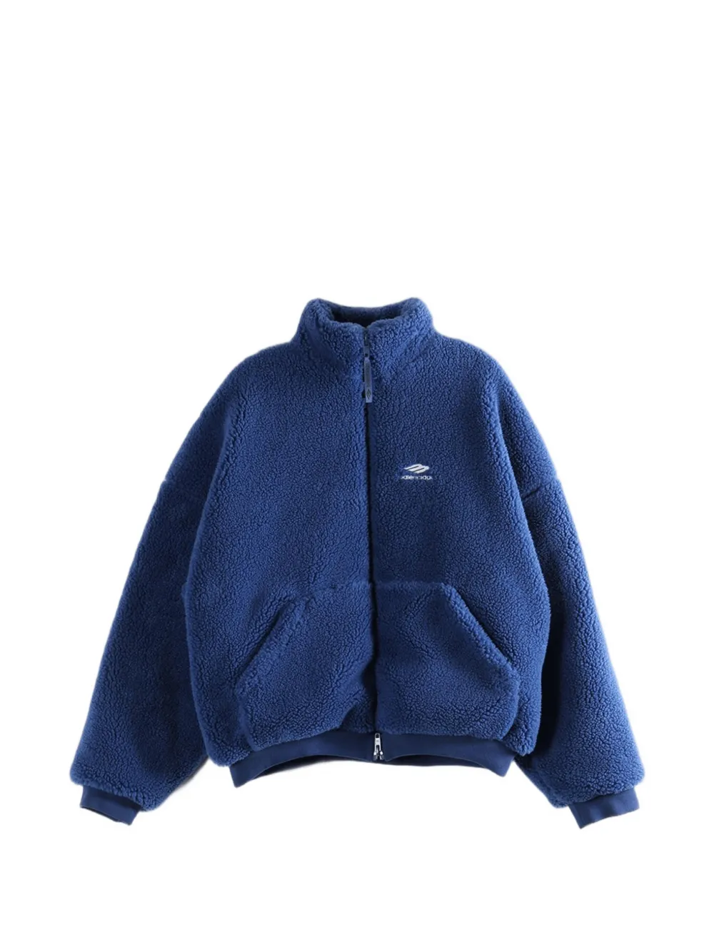 Balenciaga zip-fastening fleece jacket - Blau