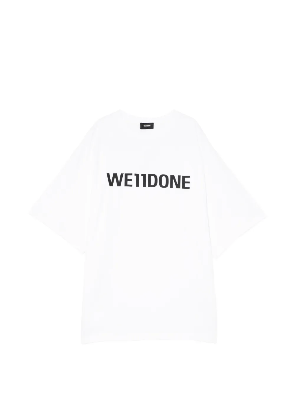 We11done T-shirt con logo - Bianco