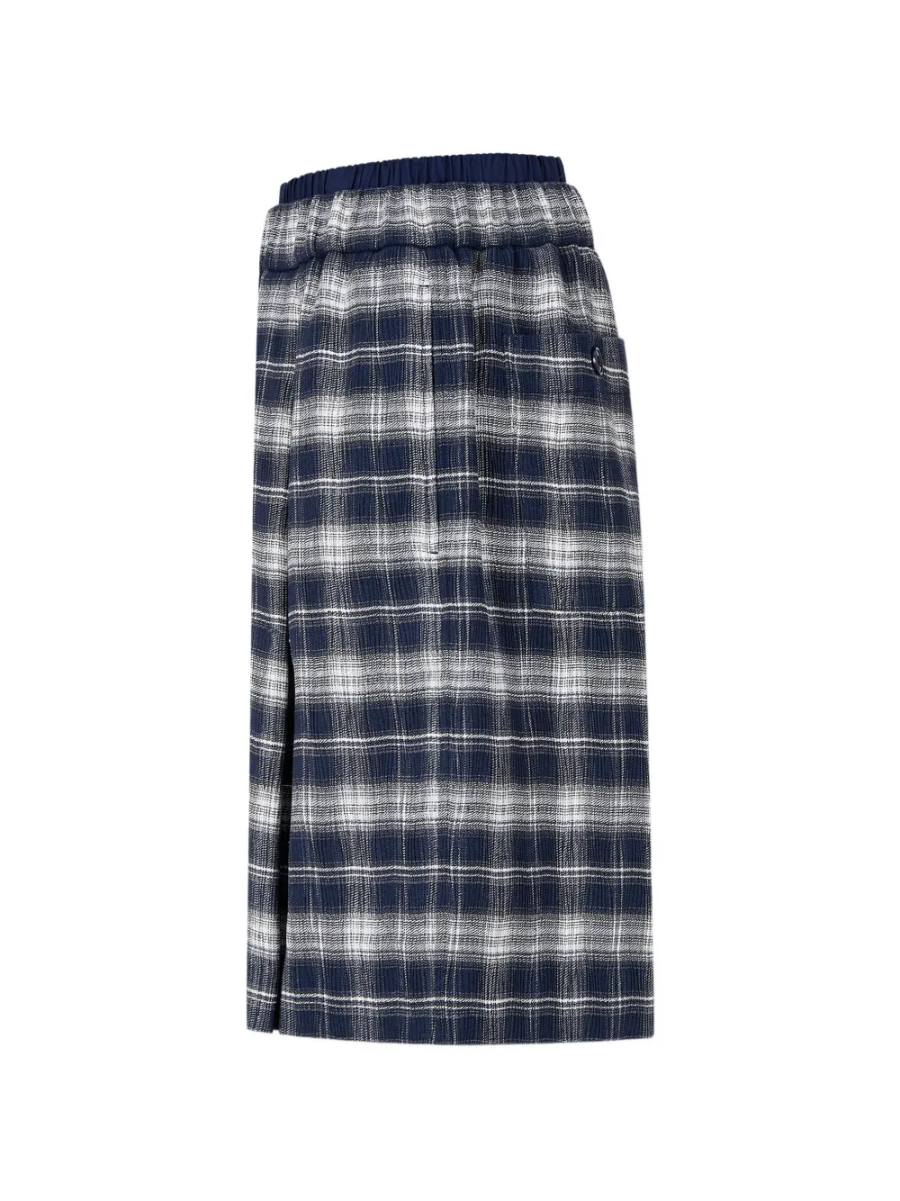  Tomboy Check-pattern Shorts - Blue 
