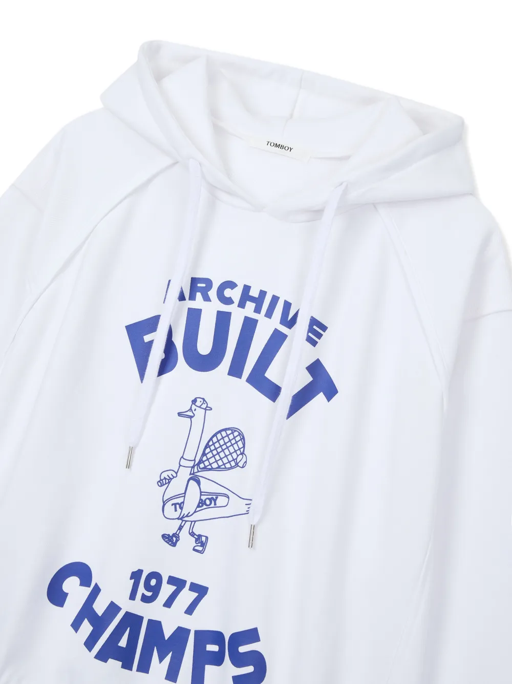 TOMBOY Hoodie met print Wit