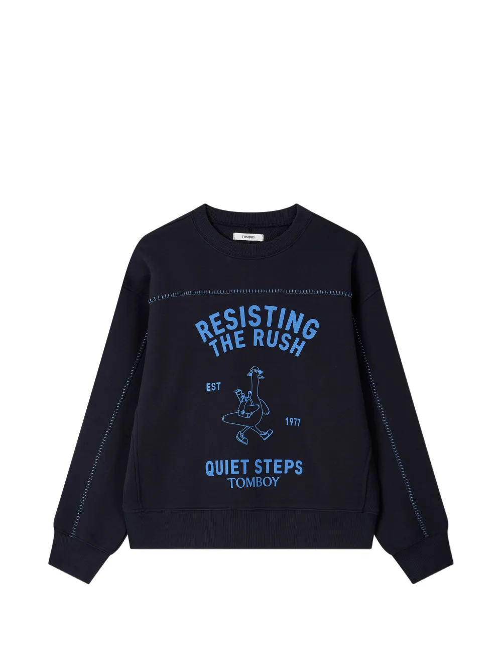 TOMBOY duck-print sweatshirt - Blu