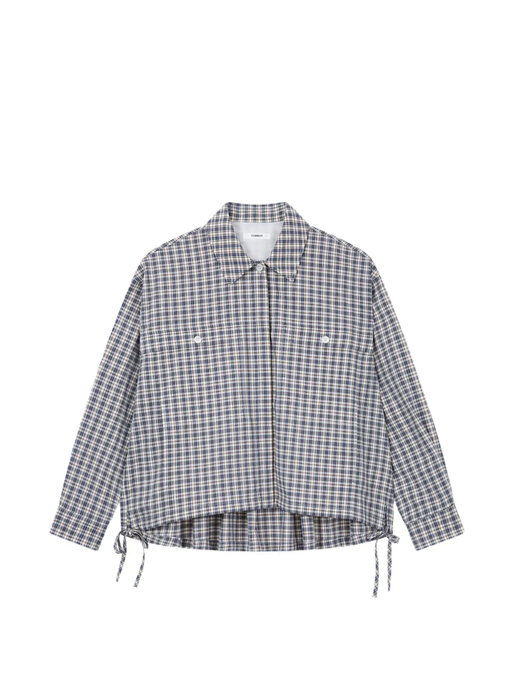 TOMBOY check-pattern shirt - Blu