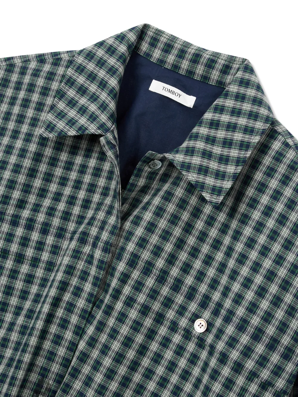  Tomboy Check-pattern Shirt - Green 
