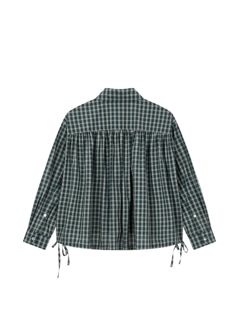  Tomboy Check-pattern Shirt - Green 