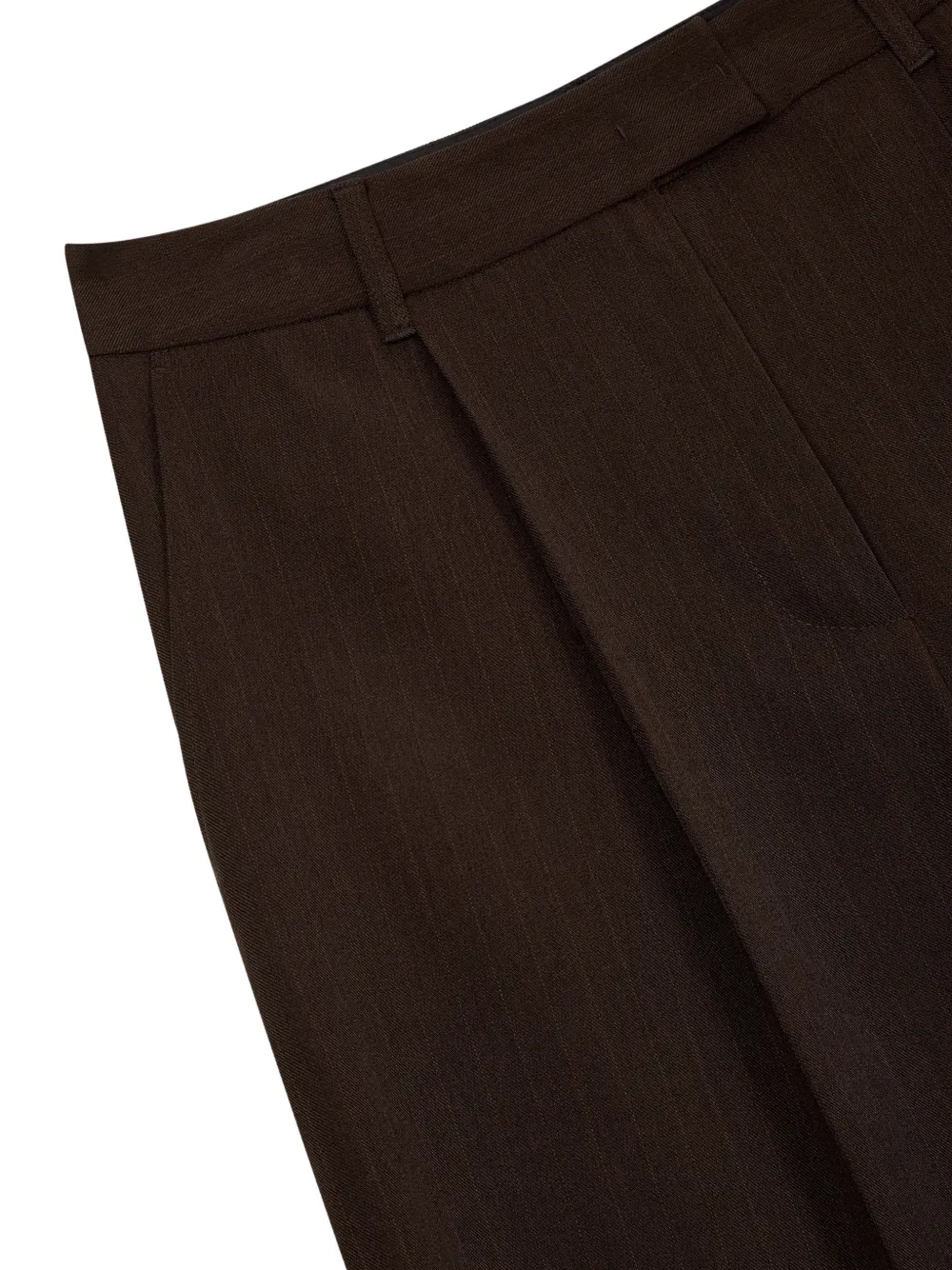 TOMBOY Gestreepte broek Bruin