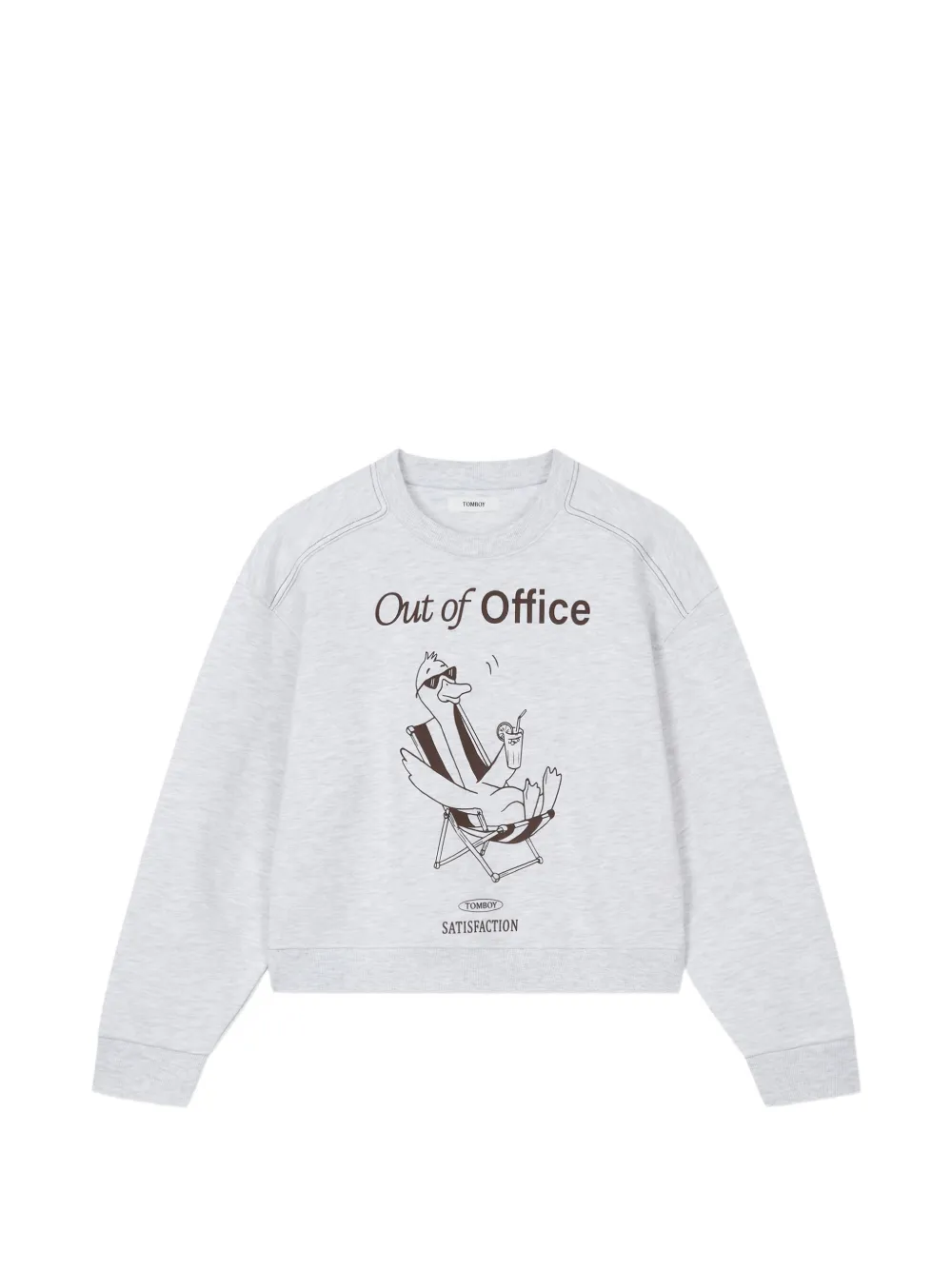 TOMBOY duck-print sweatshirt - Grau