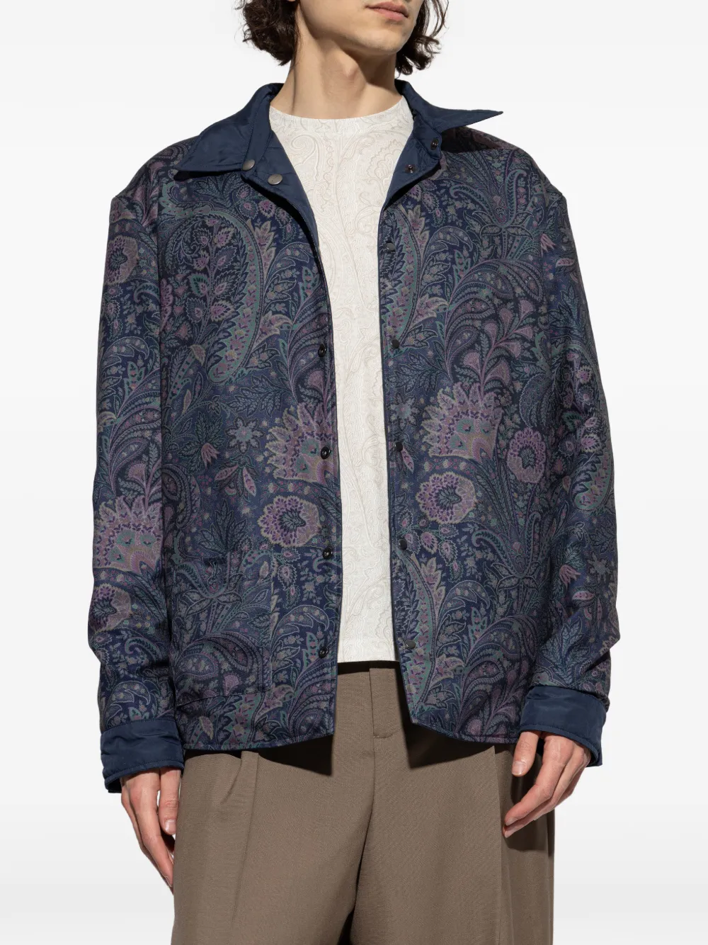 quilted pocket overshirt