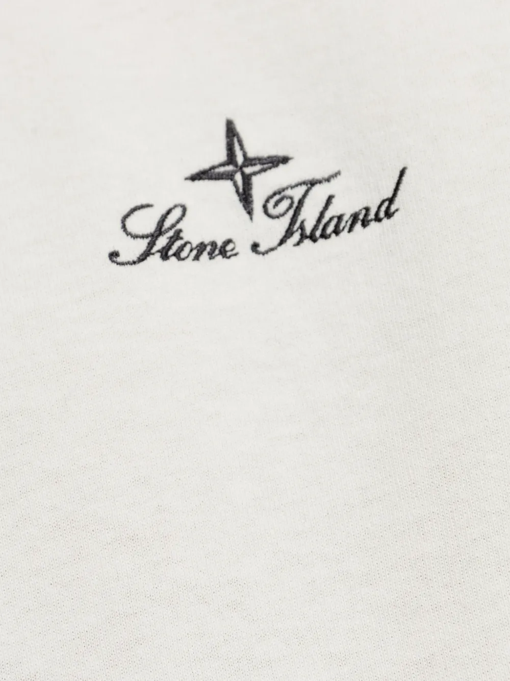Stone Island T-shirt met geborduurd logo Beige