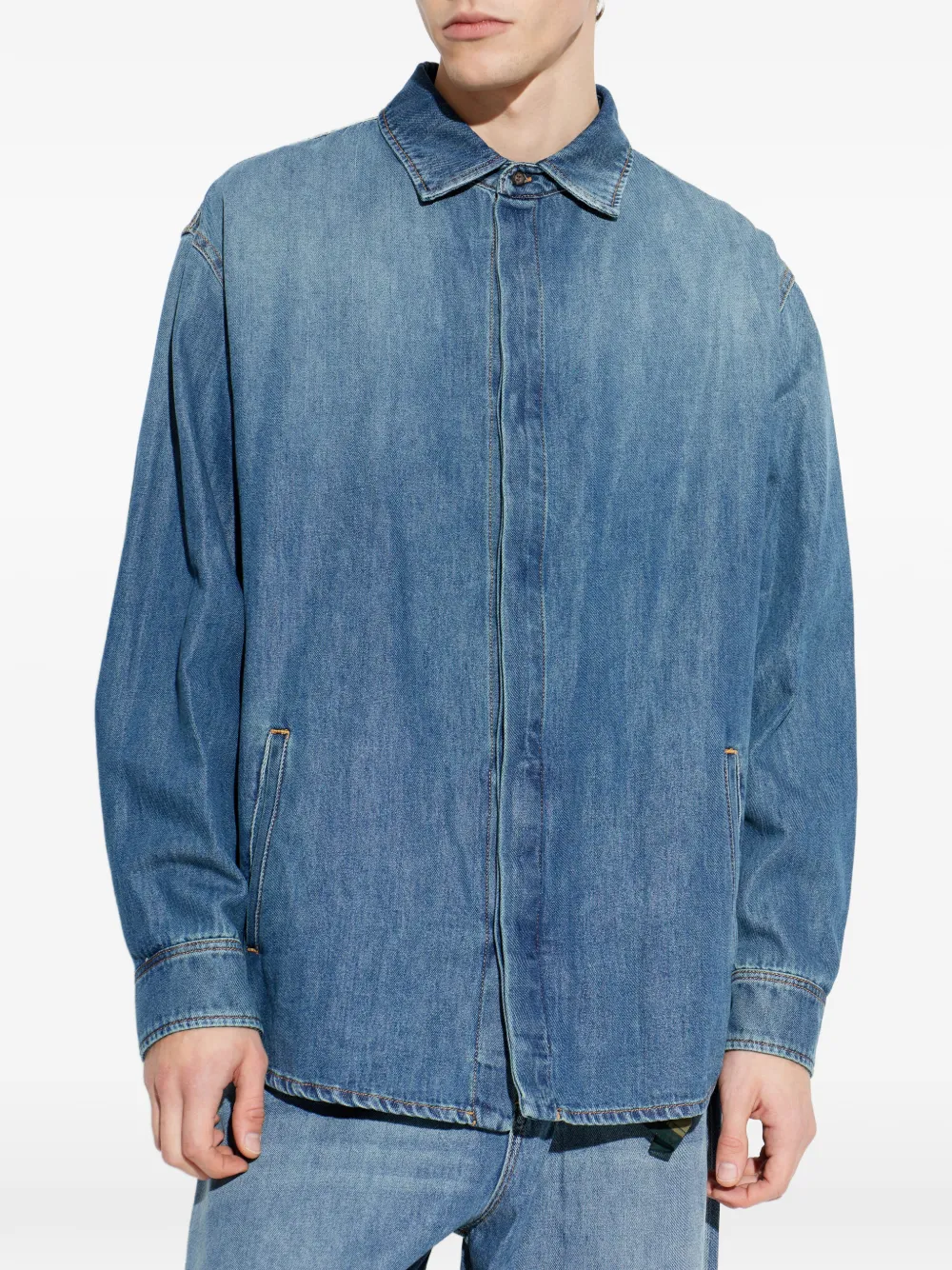  Darkpark Cotton Shirt - Blue 