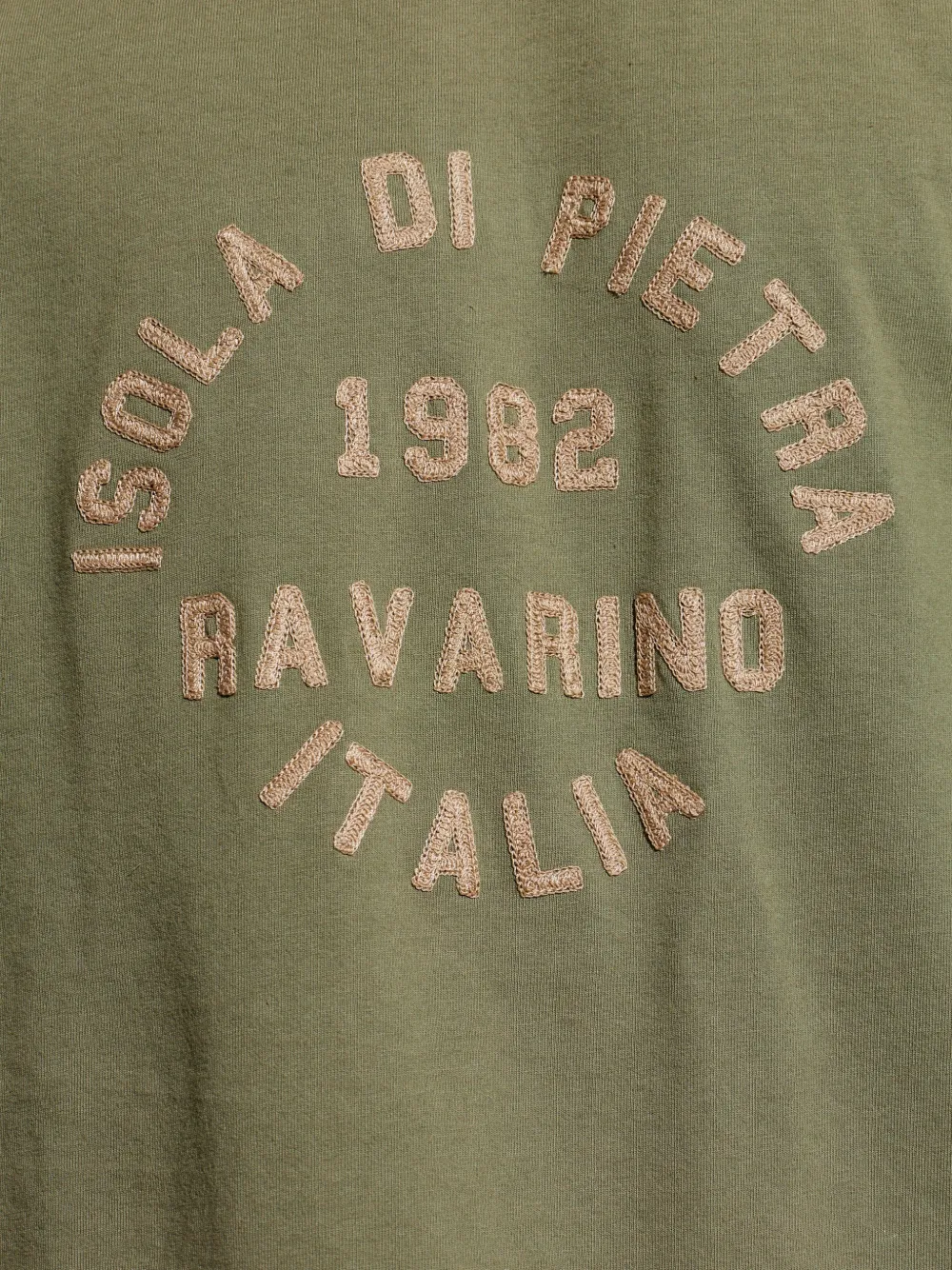 Stone Island T-shirt met geborduurd logo Groen
