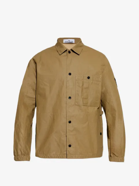Stone Island 1200018 double-coated cotton ripstop overshirt