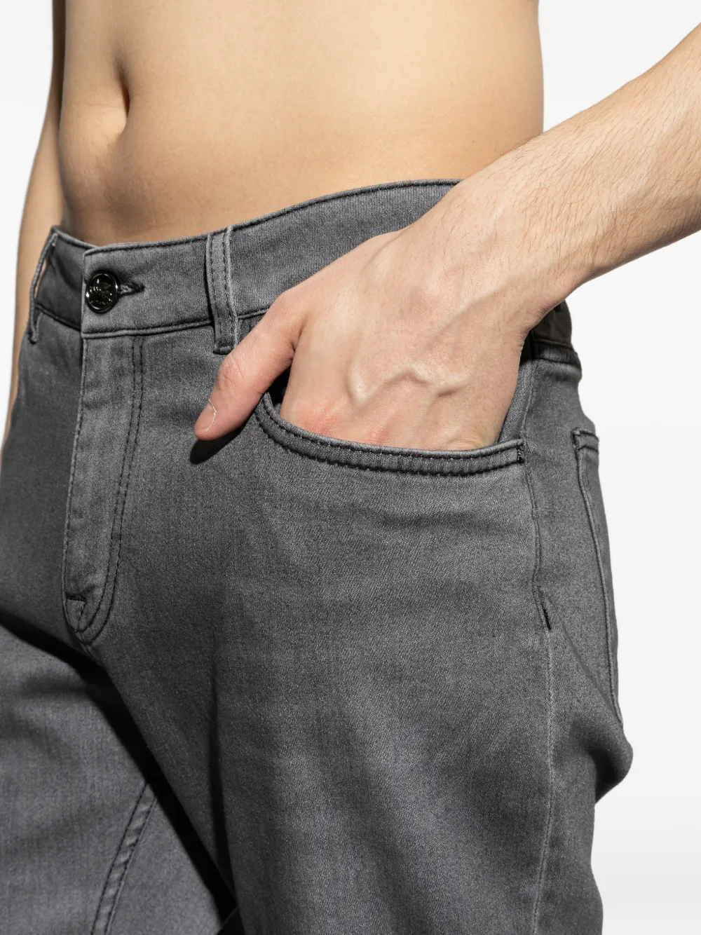 ETRO Jeans met vijf zakken Grijs