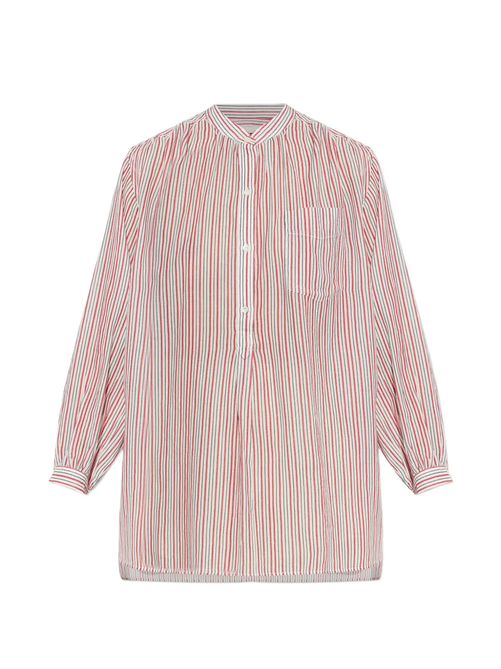 MARANT ÉTOILE Saocha striped button shirt - Rosso