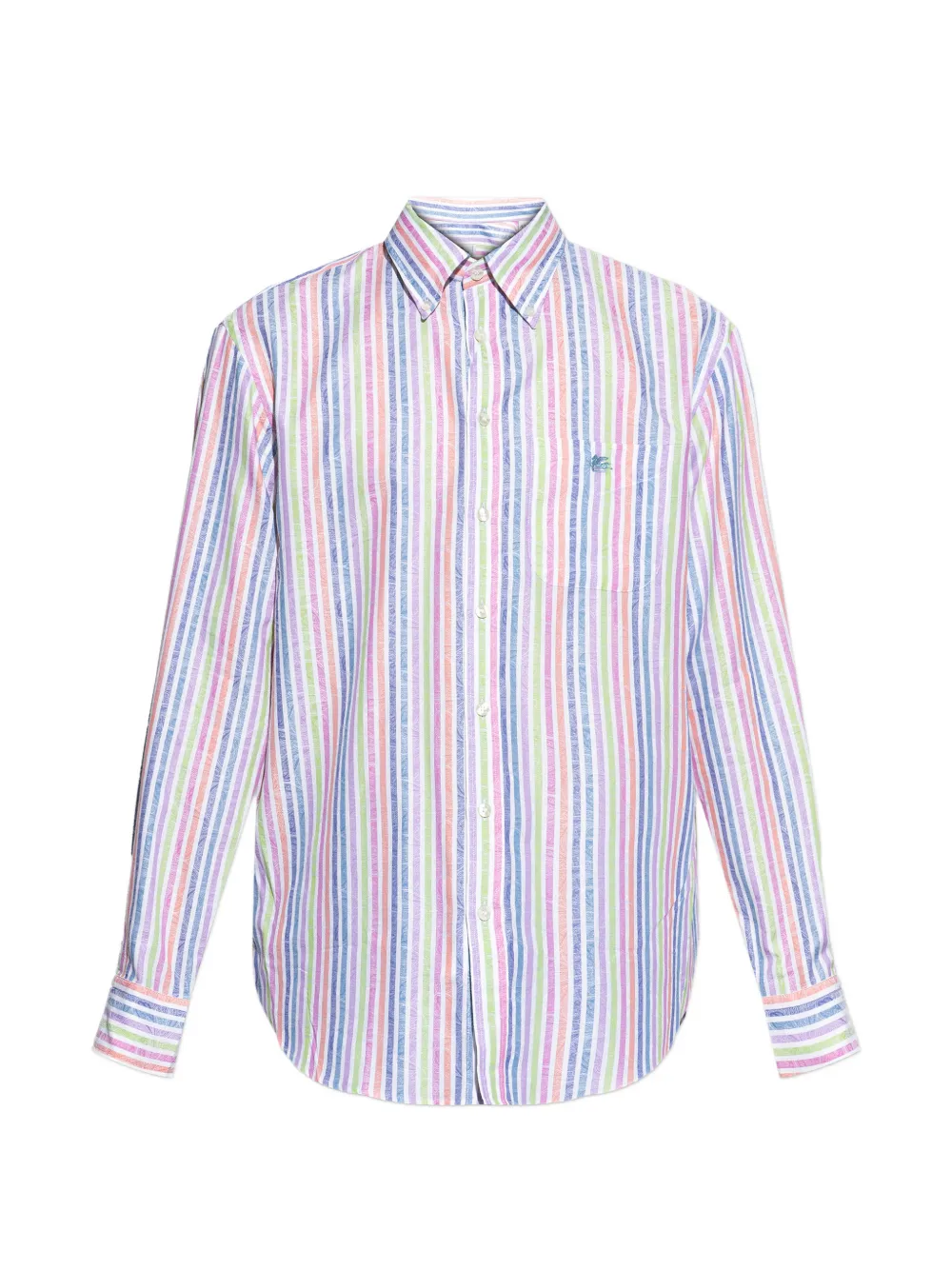 ETRO striped logo shirt - Bianco