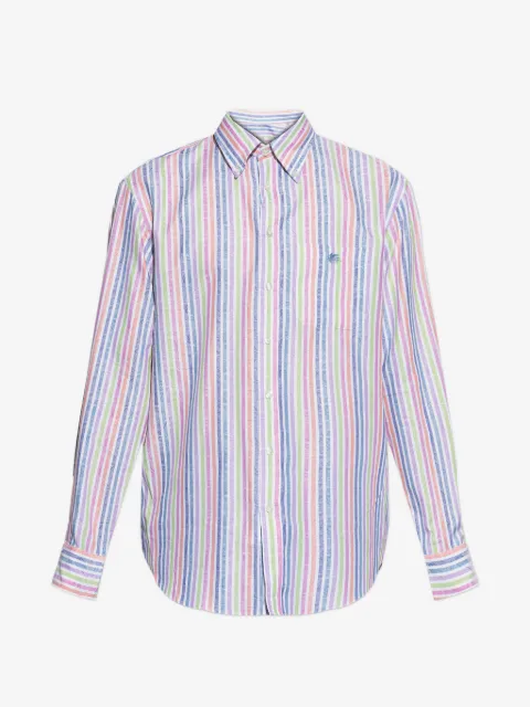 ETRO striped logo shirt