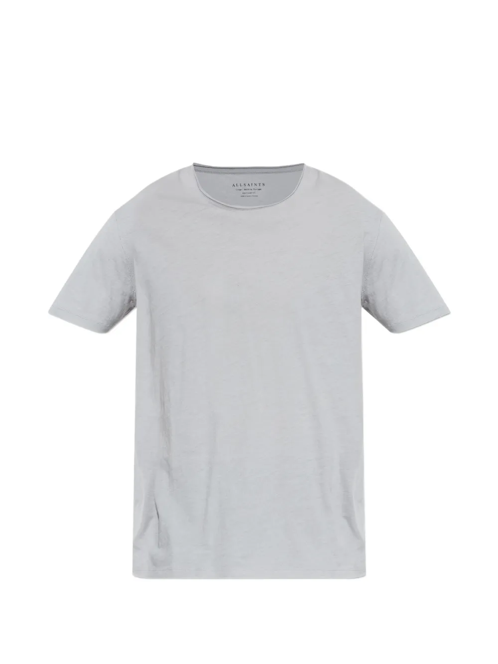 AllSaints T-shirt Figure con bordo a taglio vivo - Grigio