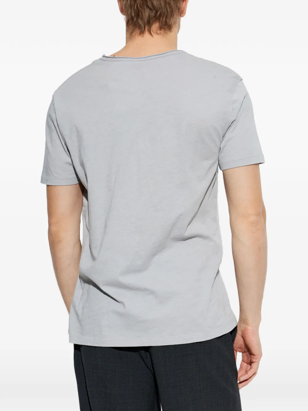 AllSaints Figuur gerafeld T-shirt Grijs