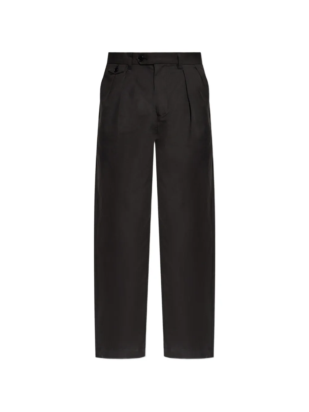 Allsaints Conway Pleated Trousers In Black