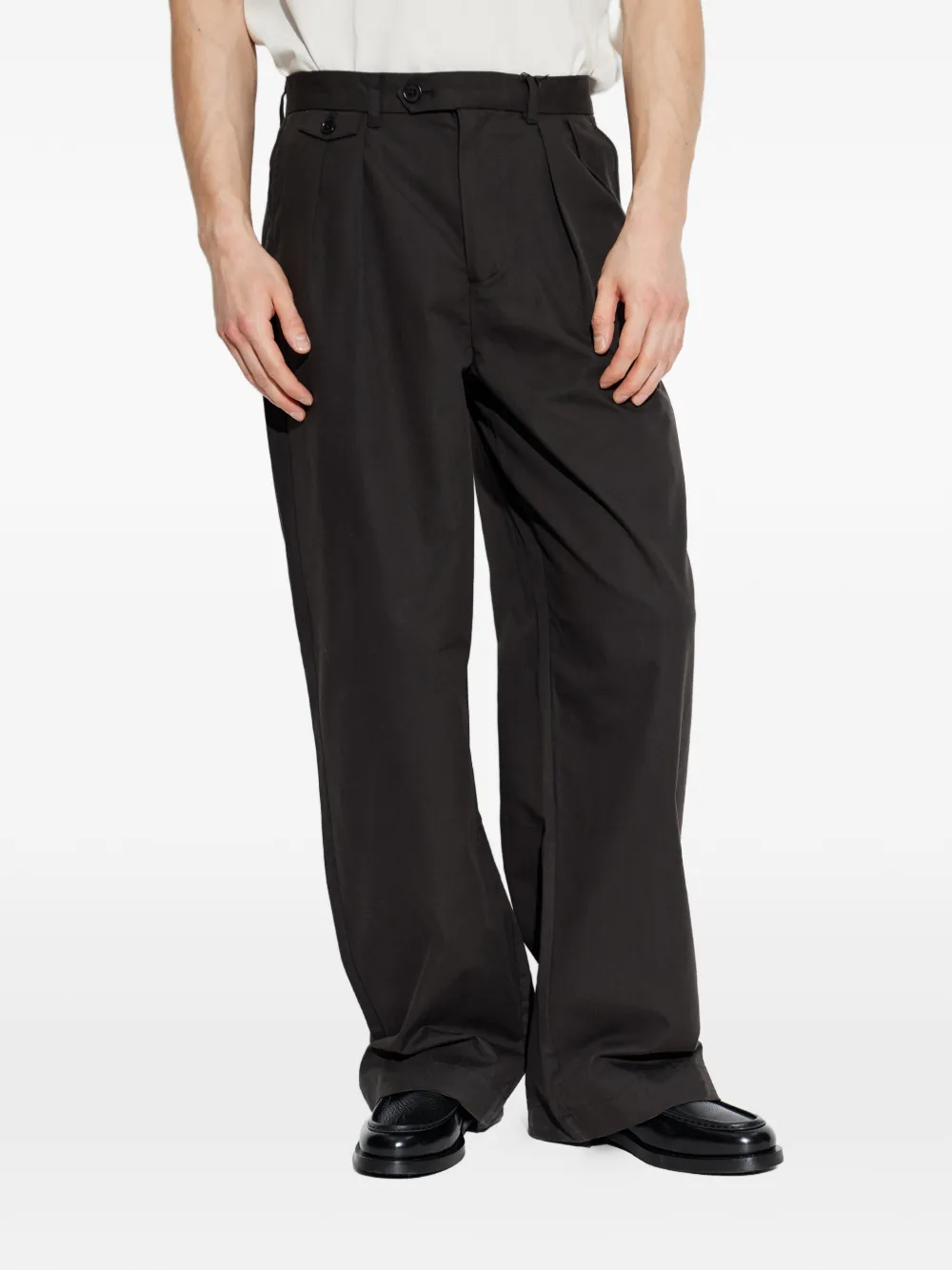  Allsaints Conway Pleated Trousers - Black 