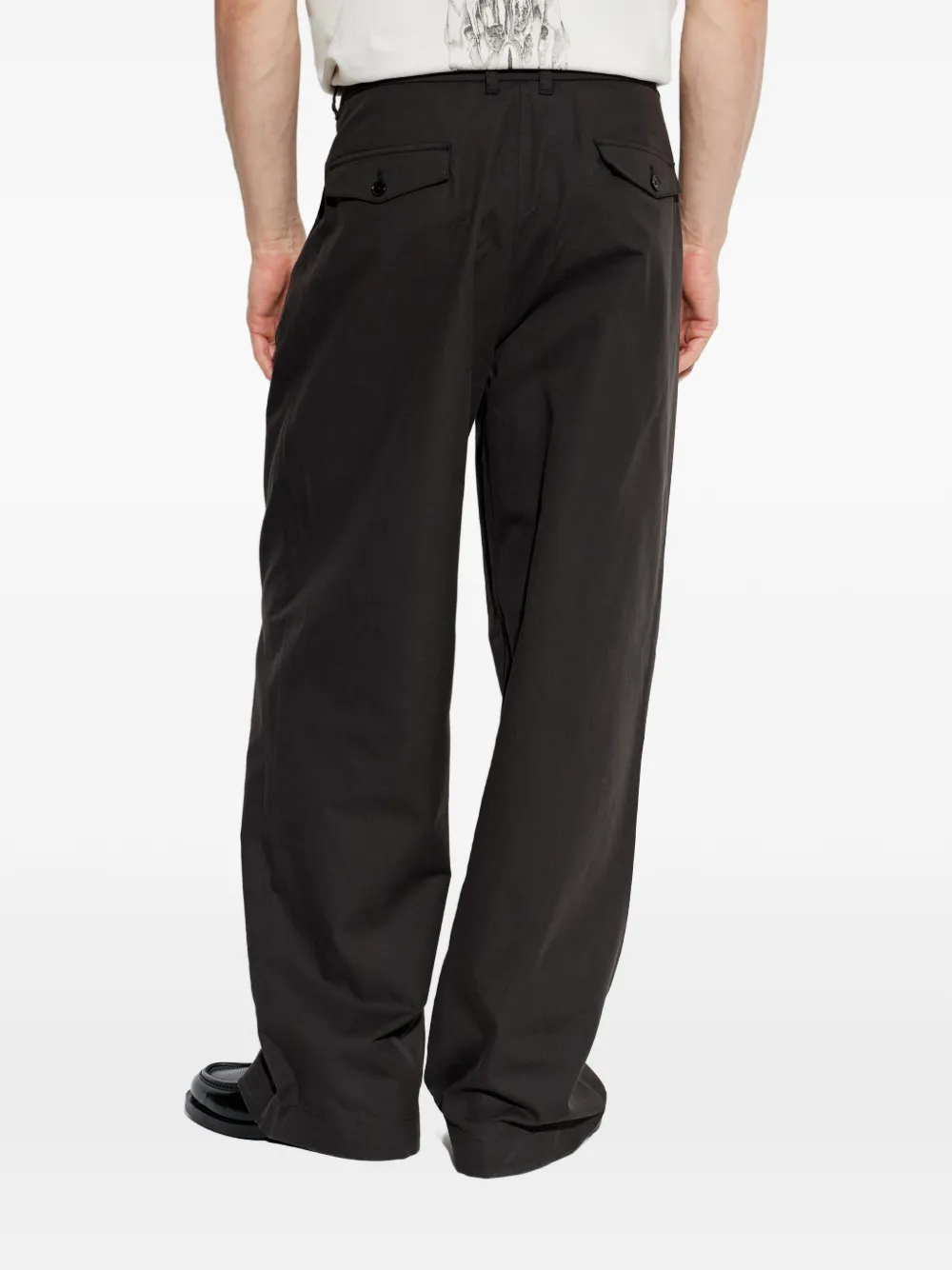 AllSaints Conway geplooide broek Zwart