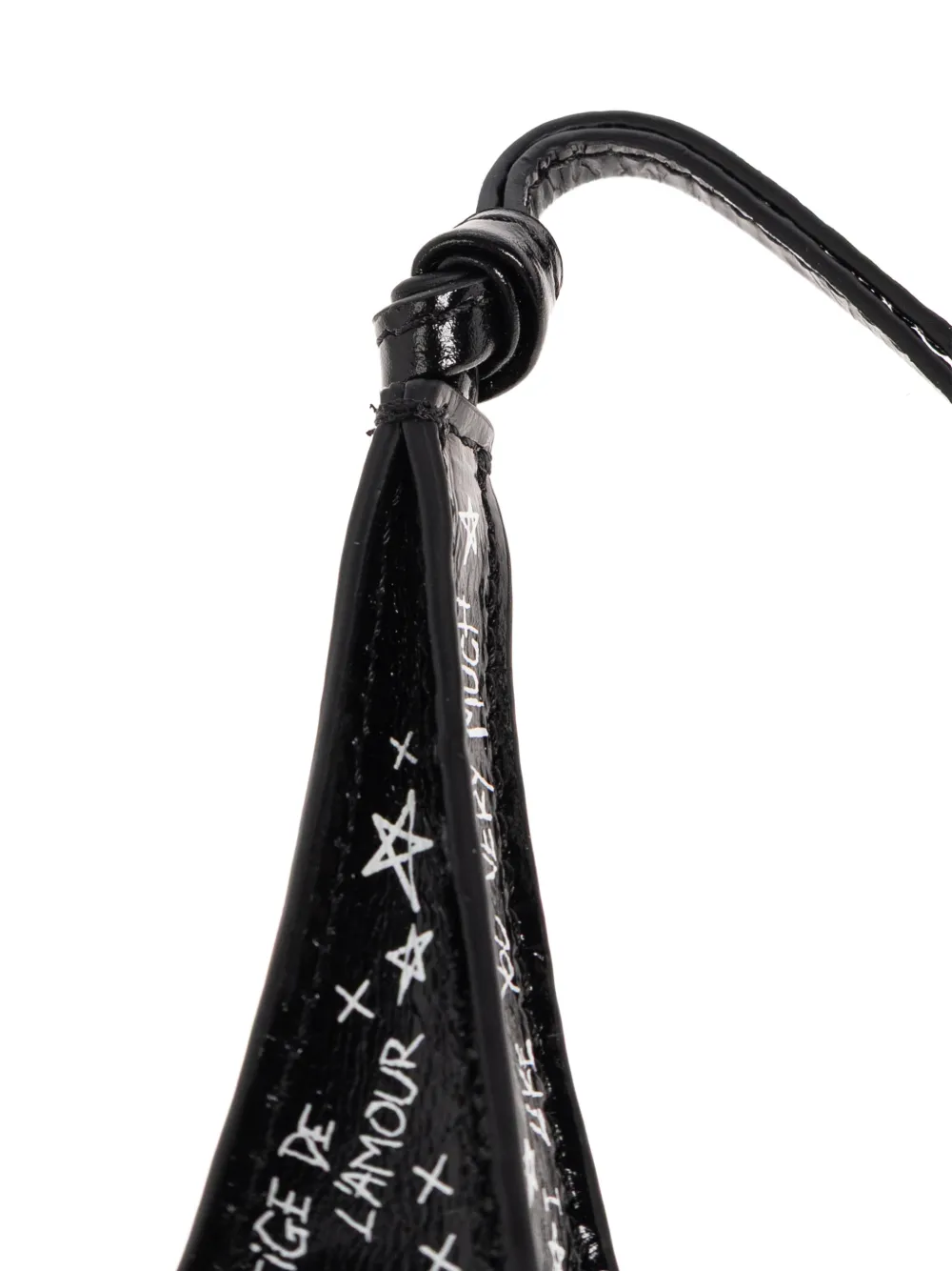 Zadig&Voltaire Eiffeltoren leren sleutelhanger Zwart