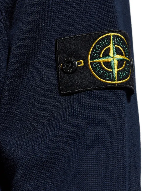 STONE  青 ジップアップパーカー Stone Island ジップアップ パーカー | ブルー | FARFETCH JP