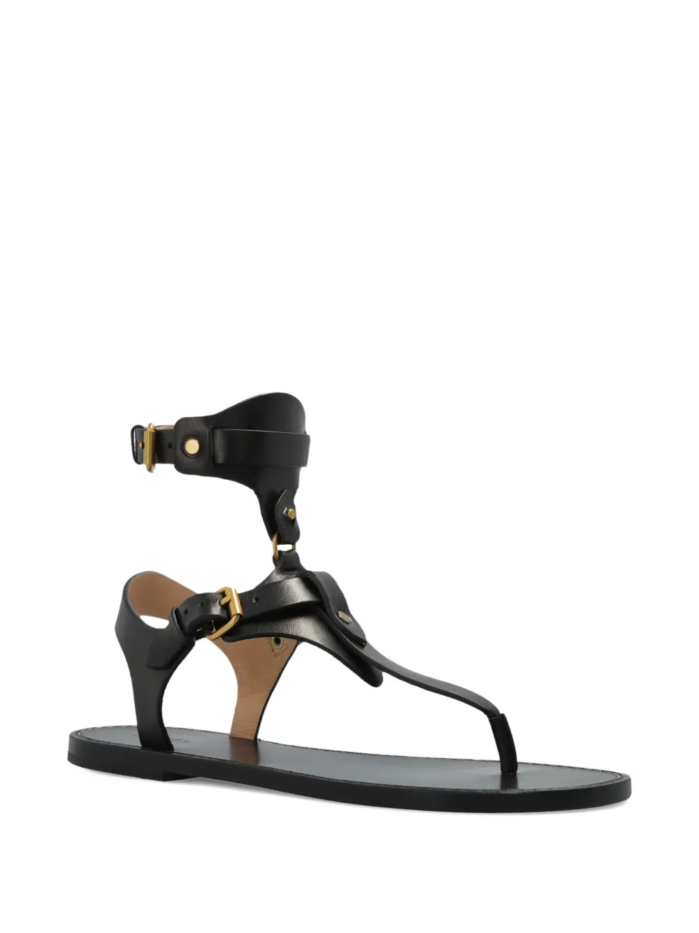 ISABEL MARANT buckle strap sandals Zwart