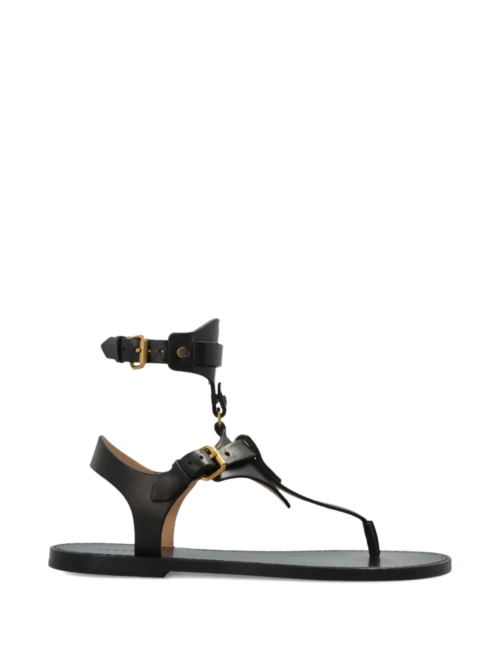 ISABEL MARANT buckle strap sandals Zwart