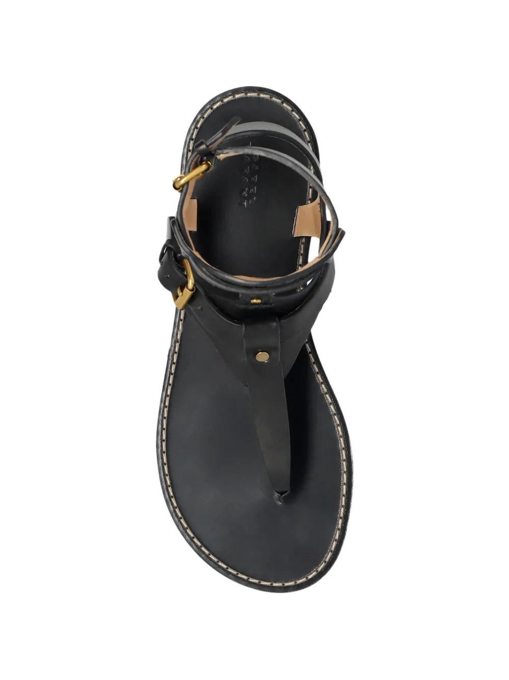 ISABEL MARANT buckle strap sandals Zwart