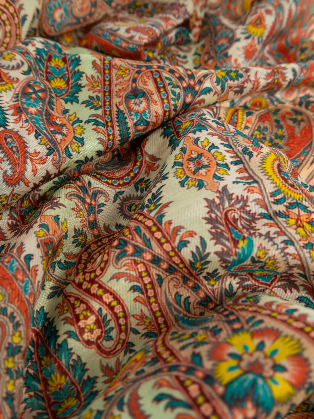 ETRO Sjaal met paisley-print Beige